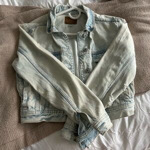 Women’s denim jacket.